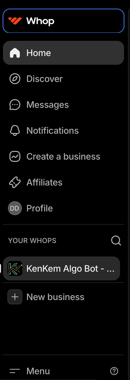 Check email and log in to Whop - 1