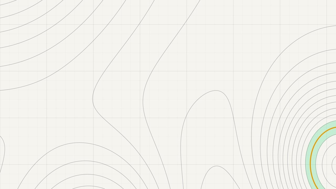 Abstract code-drawn line art on a grid